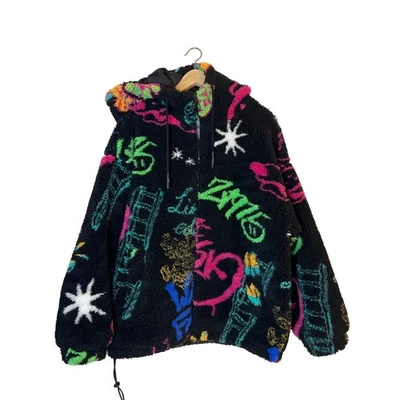 *RARE FIND* ZARA Unisex Limited Edition Hype Streetwear Neon Fleece Zip-Up - Image 1 of 4