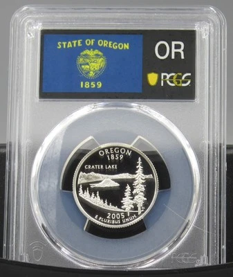 2005 S Oregon Silver PCGS PR 70 DCAM - Image 1 of 2