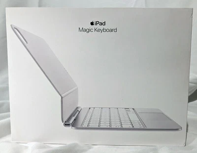 Apple Magic Keyboard for 11" iPad Pro M4 (White, US English) - MWR03LL/A - NEW - Image 1 of 3