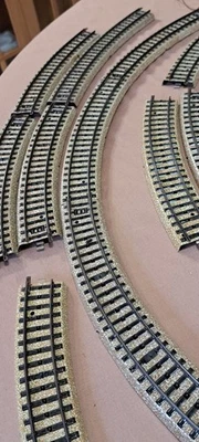 Group of 11  Vintage Marklin  5120 Curve M Track W. Germany-HO 9 inch - Image 1 of 4