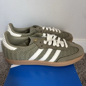 Adidas Samba OG W Crochet Pack Orbit Green JR9447 Size 7 New Authentic - Picture 1 of 8