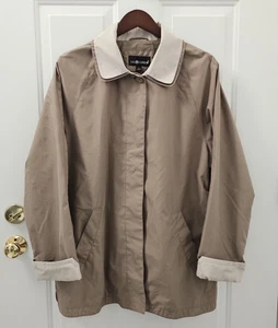 Sag Harbor Women’s Trench Raincoat Waterproof Mid-Length Tan Size XL - Picture 1 of 7