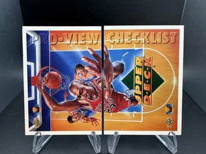 1993-94 Upper Deck Michael Jordan Pro View 3D Checklist Set #109/#110 - Picture 1 of 2