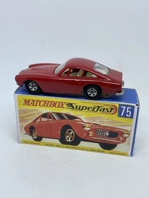 Matchbox Lesney 75 Superfast Ferrari In Red With A Repro Box - Image 1 of 4