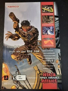 NINJA ASALT Playstation PS2 "Ninjas: Bad" ~ Página de cómic vintage Anuncio impreso 2002 - Imagen 1 de 1