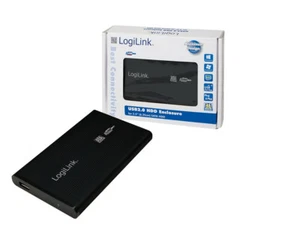 LogiLink UA0041B storage drive enclosure Black 2.5" USB powered - Afbeelding 1 van 3