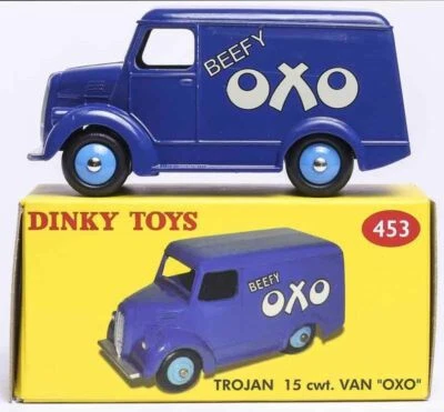 Dinky Toys 453 / 31D - Trojan 15 cwt. VAN "OXO" Bleu, Atlas - Photo 1/4