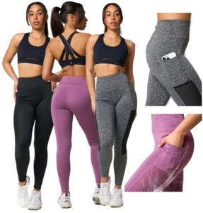 Mujeres Leggings Cintura Alta Sin Costuras Suave Calidad Gimnasio Yoga Bolsillo Legging 6-1 6 - Imagen 1 de 49
