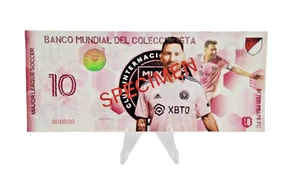 SPECIMEN Banknote of Lionel Messi & Inter of Miami squad ~ SOCCER, FUTBOL NEW - Picture 1 of 2
