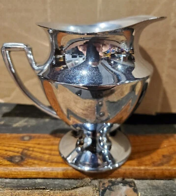 Jarra crema café CROMADA DECO Art Nouveau Vintage Foto 1 de 4