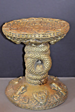 Rare Large (9.1kg) Antique African Benin Tribal Stool/Pedestal/Table,c1920