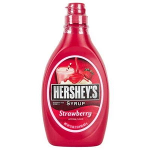 HERSHEY'S Strawberry Syrup, 22 oz Bottle (Pack of 12) - Picture 1 of 2