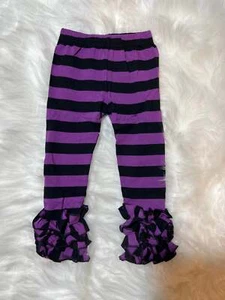 Purple and Black Stripes Icing Legging - Picture 1 of 2