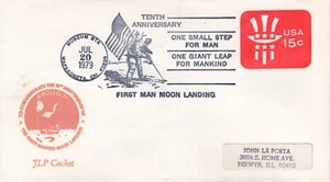 10TH ANNIVERSARY APOLLO MOON LANDING, WAPAKONETTA, OH  1979 FDC6358 - Picture 1 of 1