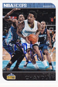 WILSON CHANDLER DENVER NUGGETS SIGNED CARD NEW YORK KNICKS DEPAUL CLIPPERS 76ERS - Picture 1 of 1