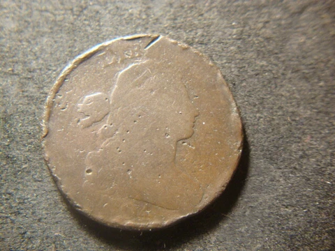 1804 AG Readable Date Draped Bust Large Cent Smooth Flan S-266 RXR Cover