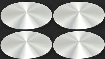 02-06 CADILLAC ESCALADE 17" ALUMINUM WHEEL CENTER HUB CAPS 6 LUG RIM COVER SET - Image 1 of 3