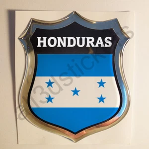Autocollant Honduras Emblème Adhésif Honduras Drapeau 3D Résine Voiture Moto - Imagen 1 de 1