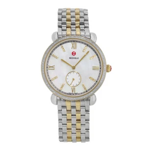 Michele Gracile MOP zweifarbiger Stahl 0,40cttw Quarz Damenuhr MWW26A000003 - Bild 1 von 5
