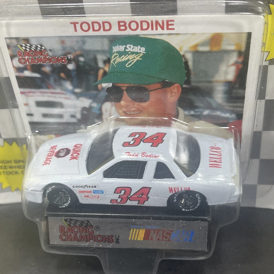 Racing Champions Stock Car NASCAR #34 Todd Bodine - 1991 - 1:64 Die-Cast - Nuevo Foto 1 de 2