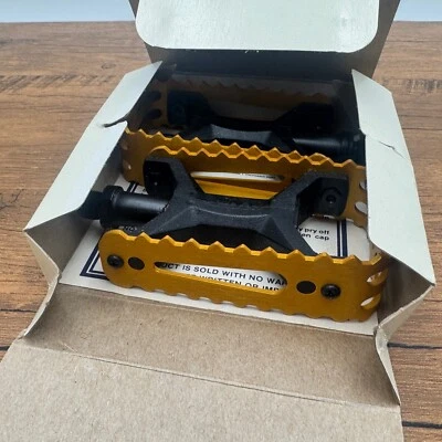 Pedales BMX Skyway Tuff Ultra Lite Grafito Reforzado Dorado 1/2" Old School Nuevo de Lote Antiguo Foto 1 de 4