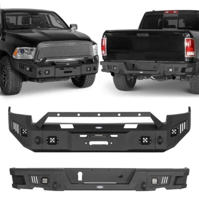 越野前绞车保险杠/后保险杠适合 2009 2010 2011 年 2012 道奇 Ram 1500 — 第 1/4 张图片