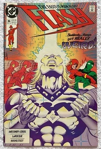DC FLASH #36 2ª Serie "Running on the Edge" Marzo 1990 En muy buen estado* - Imagen 1 de 2