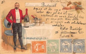 France - REIMS (51) Carte Publicitaire Champagne Henriot Souverain - Picture 1 of 2