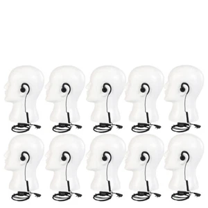 10* Retevis EEK021 C-Shape Earpiece Coiled Cable 1-Wire 2Pin-K RT22 H777 RT68 - Zdjęcie 1 z 9