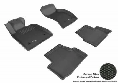 3D MAXpider 2013-2019 Fits Cadillac Ats Kagu 1st Row 2nd Row Black Floor Mat - Изображение 1 из 4