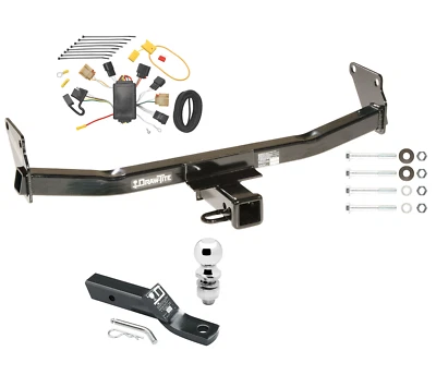 Trailer Tow Hitch For 07-10 Jeep Compass 07 Patriot Receiver + Wiring & 2" Ball - Image 1 of 4