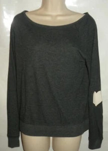 Women's Live Love Dream Long Sleeve Shirt Charcoal Gray Size Medium - Picture 1 of 4