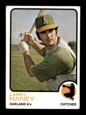 1973 Topps #563 Larry Haney A's EX *1p - Image 1 of 2