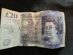 2006 TWENTY POUND NOTE BILL BANK OF ENGLAND QUEEN - Imagen 1 de 2
