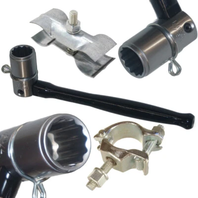 MEKANIK Scaffold Poka Spanner 7/16" Whitworth Harris Fence Scaffold Clips Pro Bi Hex CRV