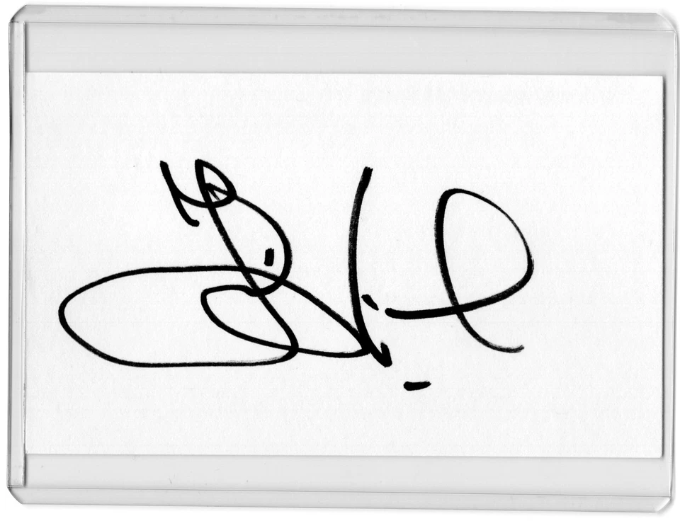 JESPER PARNEVIK PGA Tour Golf Auto Autographed Signed 3x5 Index Card C - Image 1 of 1