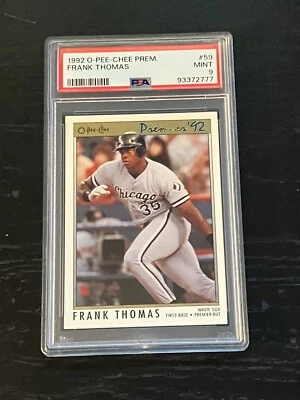 1992 O-Pee-Chee Premier #59 Frank Thomas PSA 9 MINT - Image 1 of 2