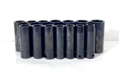 Husky 1/2 in Metric Drive 6-Point Impact Socket Set (14-Piece) - Image 1 of 4