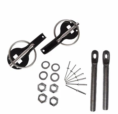 Universal Schnellverschluss Motorhaube Pinnen / Motor Haube Schloss, Slide - Bild 1 von 2