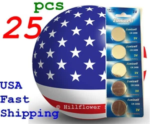 25 piezas CR2450 2450 LM2450 BR2450 tarjeta 3V batería de litio - Imagen 1 de 6