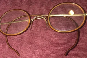 Antique Windsor Gold Spectacles,”10KT” STAMPED SEVERAL PLACES 15.25 Grams - Picture 1 of 23