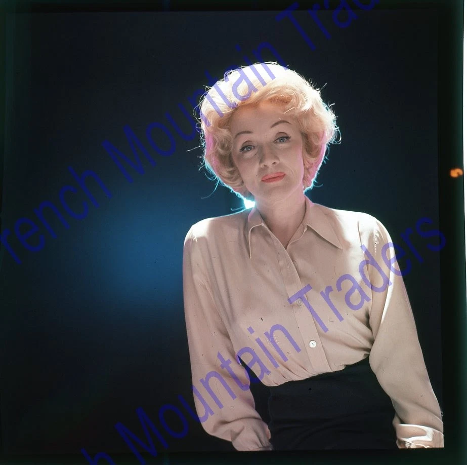 Marlene Dietrich, Transparencia Fotográfica 2.25x2.25", Bonito Color 2784 Foto 1 de 1