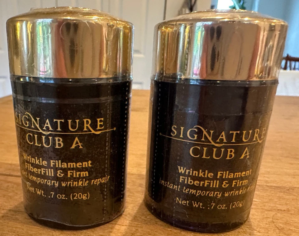 2 Signature Club A Wrinkle Filament FiberFill & Firm  .7oz Each | Sealed - Image 1 of 1