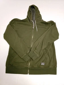 RVCA Size Medium Full Zip Hoodie Green - Picture 1 of 5