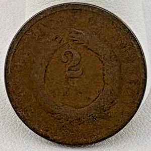 1864 2 Cent - Picture 1 of 2