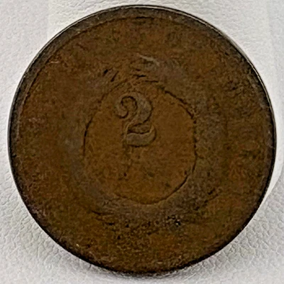 1864 2 Cent - Image 1 of 2