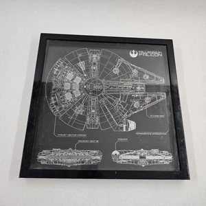 16 Zoll x 16 Zoll Artissimo Disney Star Wars Millenium Falke Folienkunst markiert 09/2015 - Bild 1 von 4