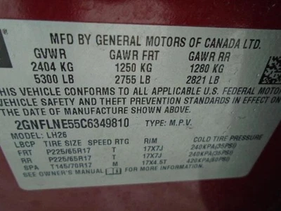 (LOCAL PICKUP ONLY) Roof Glass Fits 09-17 EQUINOX 4244659 Foto 1 de 4