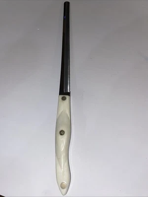 Cuchillo rebanador de pan CUTCO 1724 afilado perla/blanco 1990 Foto 1 de 4