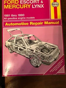 Haynes Ford Escort & Mercury Lynx  1981-1990 Repair Manual 36016 (789) - Picture 1 of 2